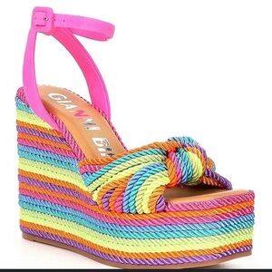Gianni Bini Women's Rainbow Wedge Sandals